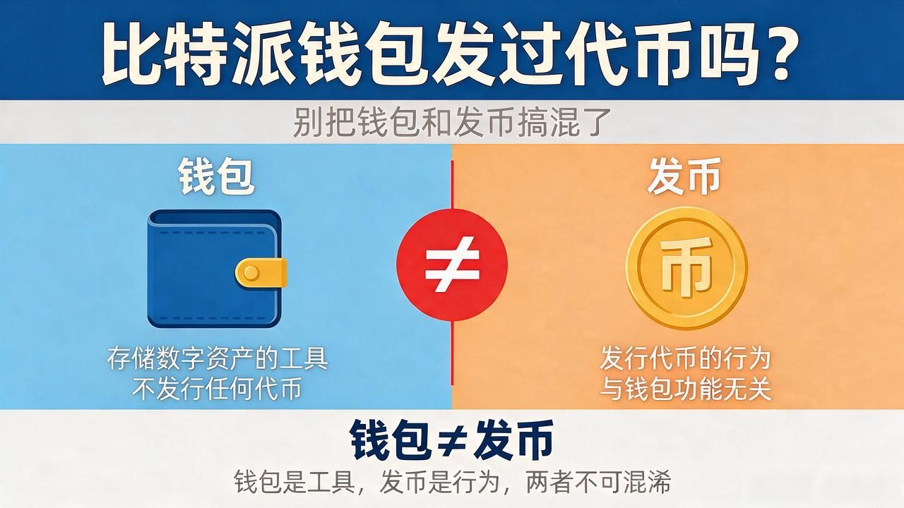比特派钱包发过代币吗？别把钱包和发币搞混了
