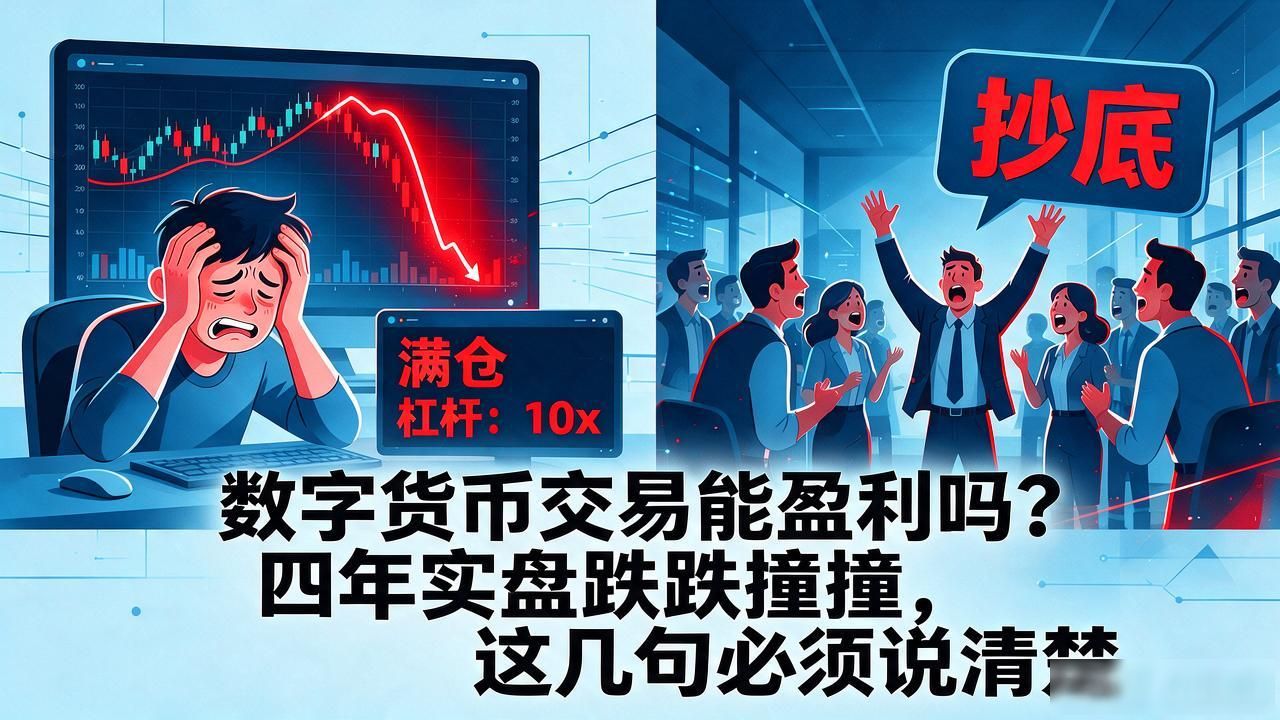 数字货币交易能盈利吗？四年实盘跌跌撞撞，这几句必须说清楚