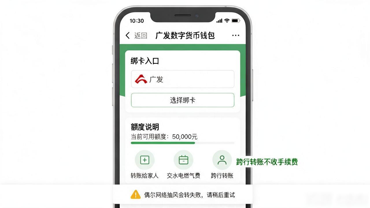广发数字货币钱包怎么开通？绑卡、额度、日常用法一次说清