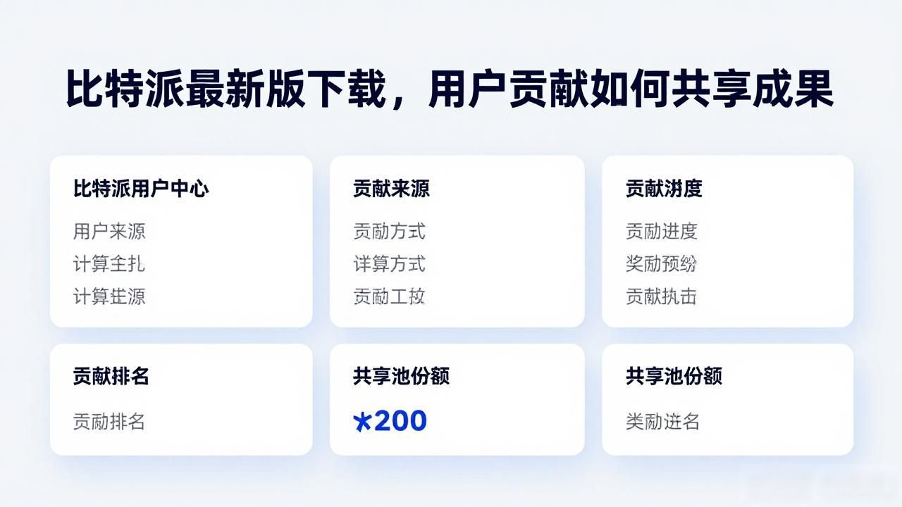 比特派最新版下载，用户贡献如何共享成果