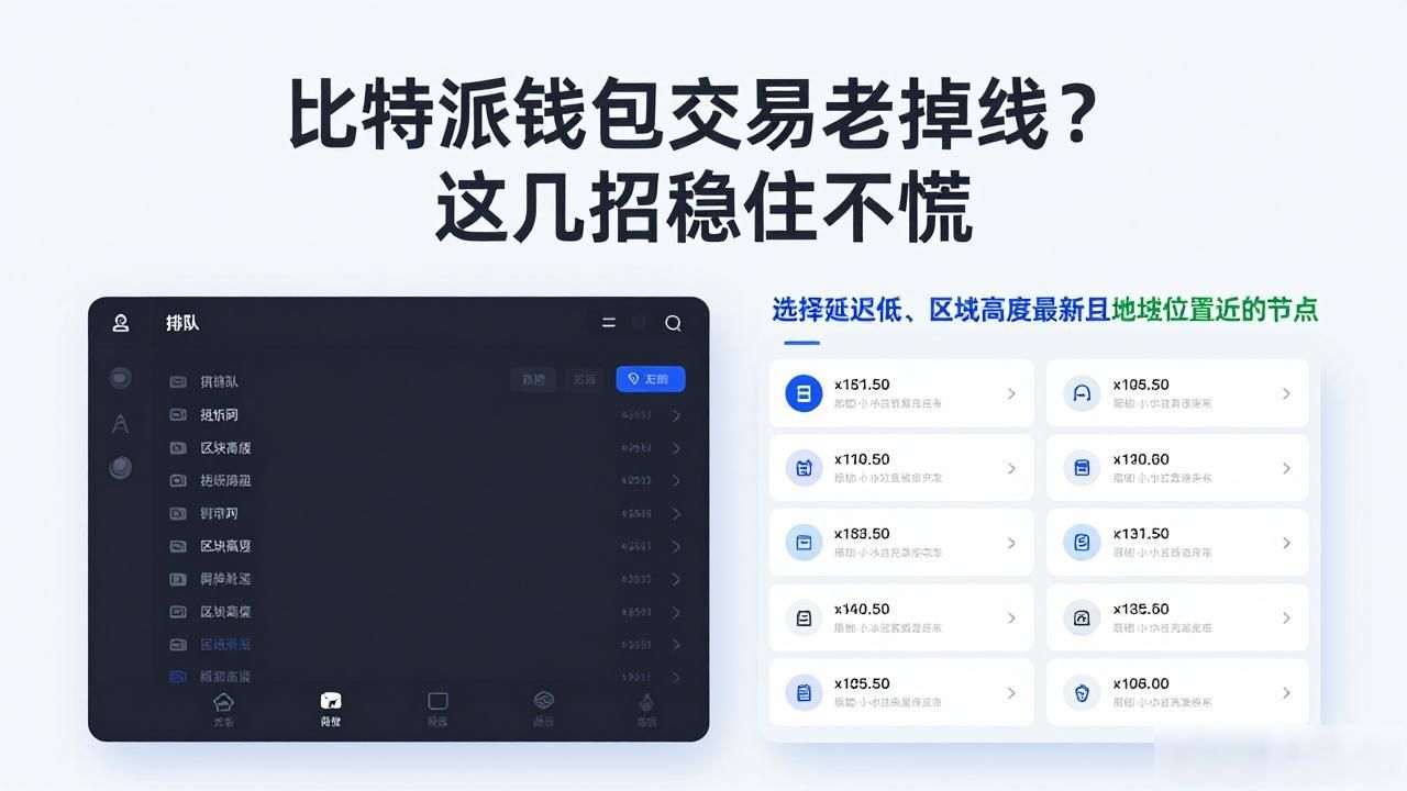 比特派钱包交易老掉线？这几招稳住不慌