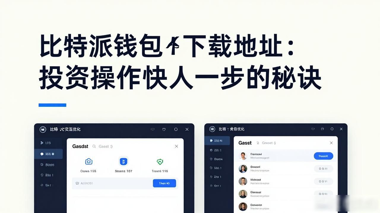 比特派钱包下载地址：投资操作快人一步的秘诀