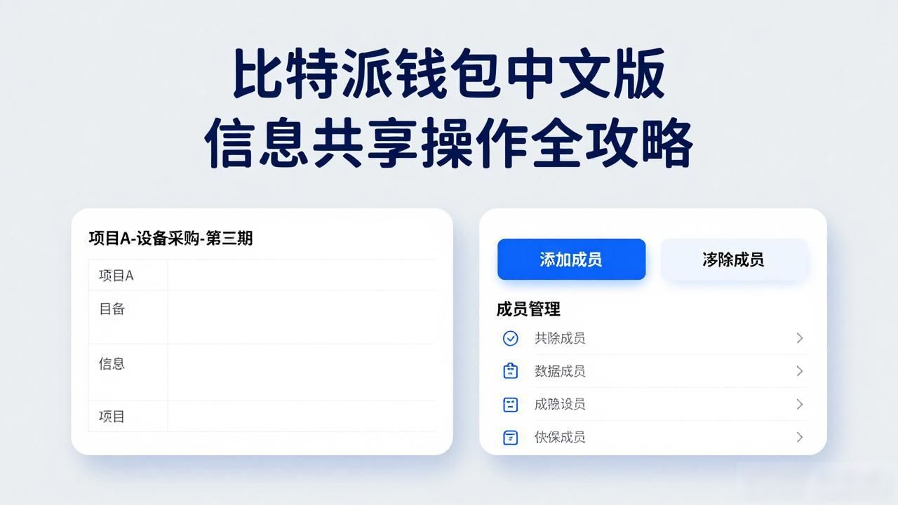比特派钱包中文版信息共享操作全攻略